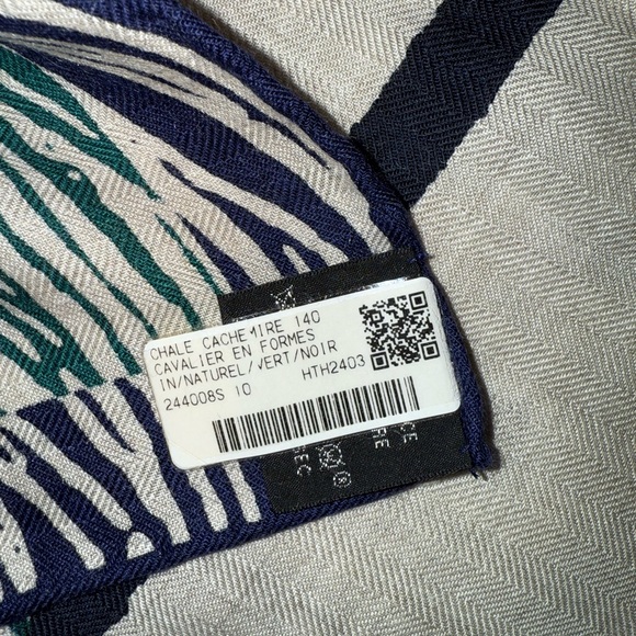 Hermes Brand New Cavalier en Formes shawl 140 - Picture 4 of 6